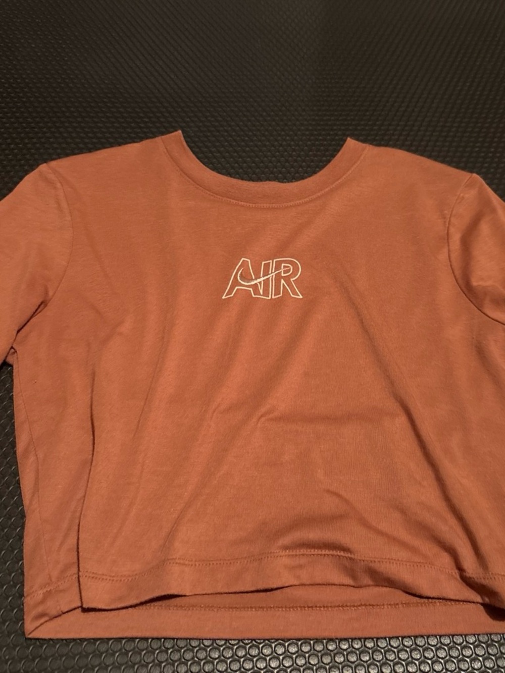 Nike Women's Rust Orange 'Air' Crop Tee